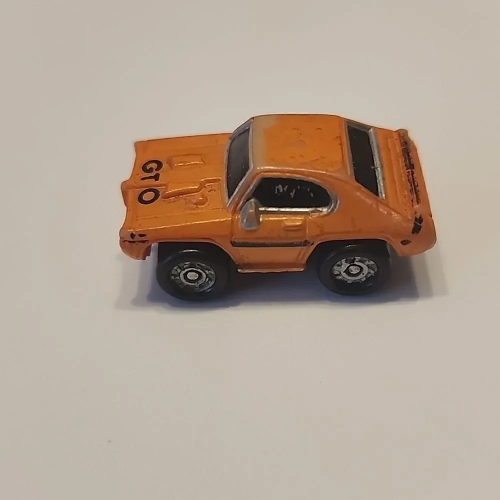 Micro Machines GTO Play Toy Cars Little Small Muscle Car Pontiac Orange Vroom